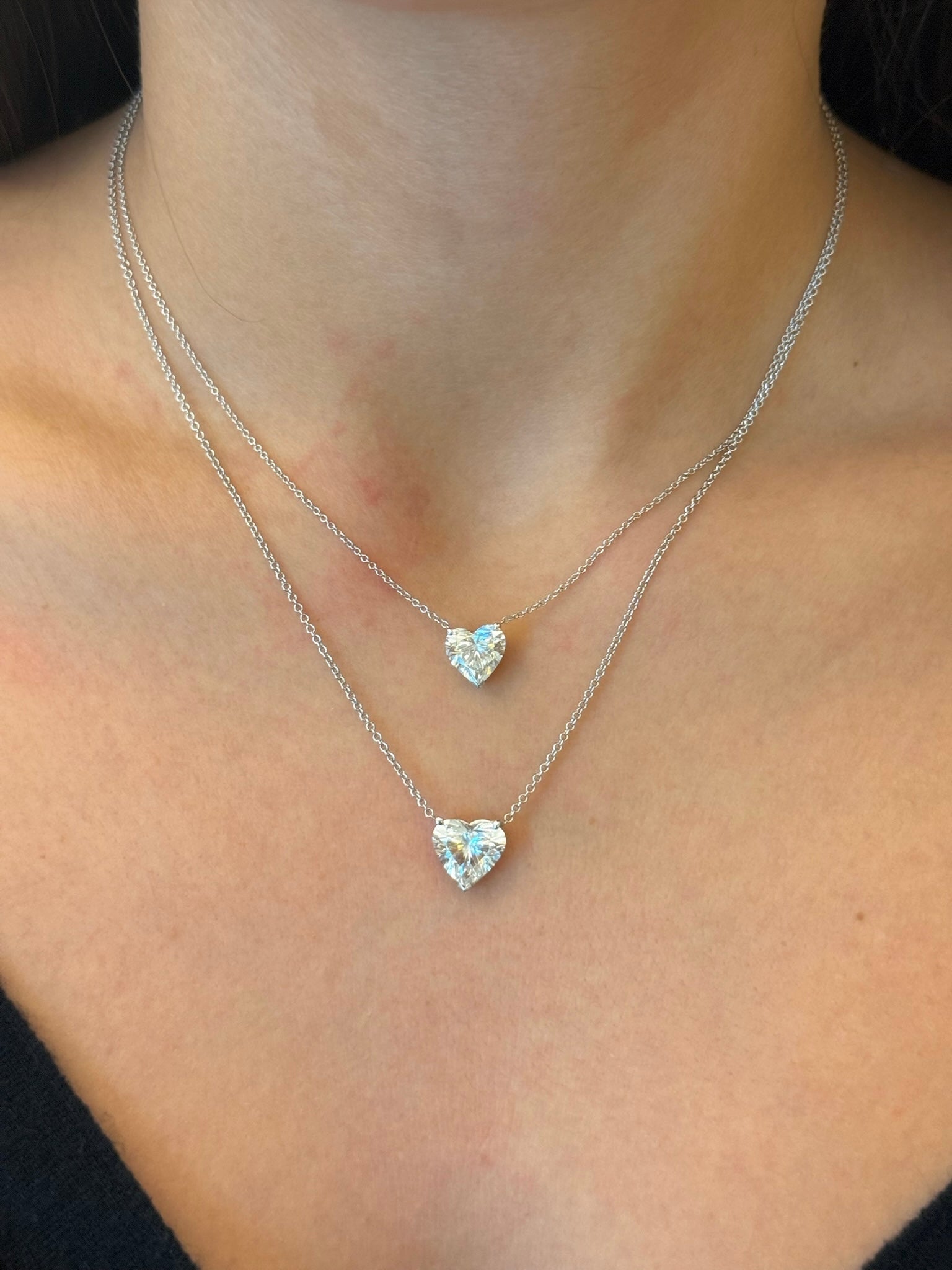 The Ray Solitaire Heart Necklace