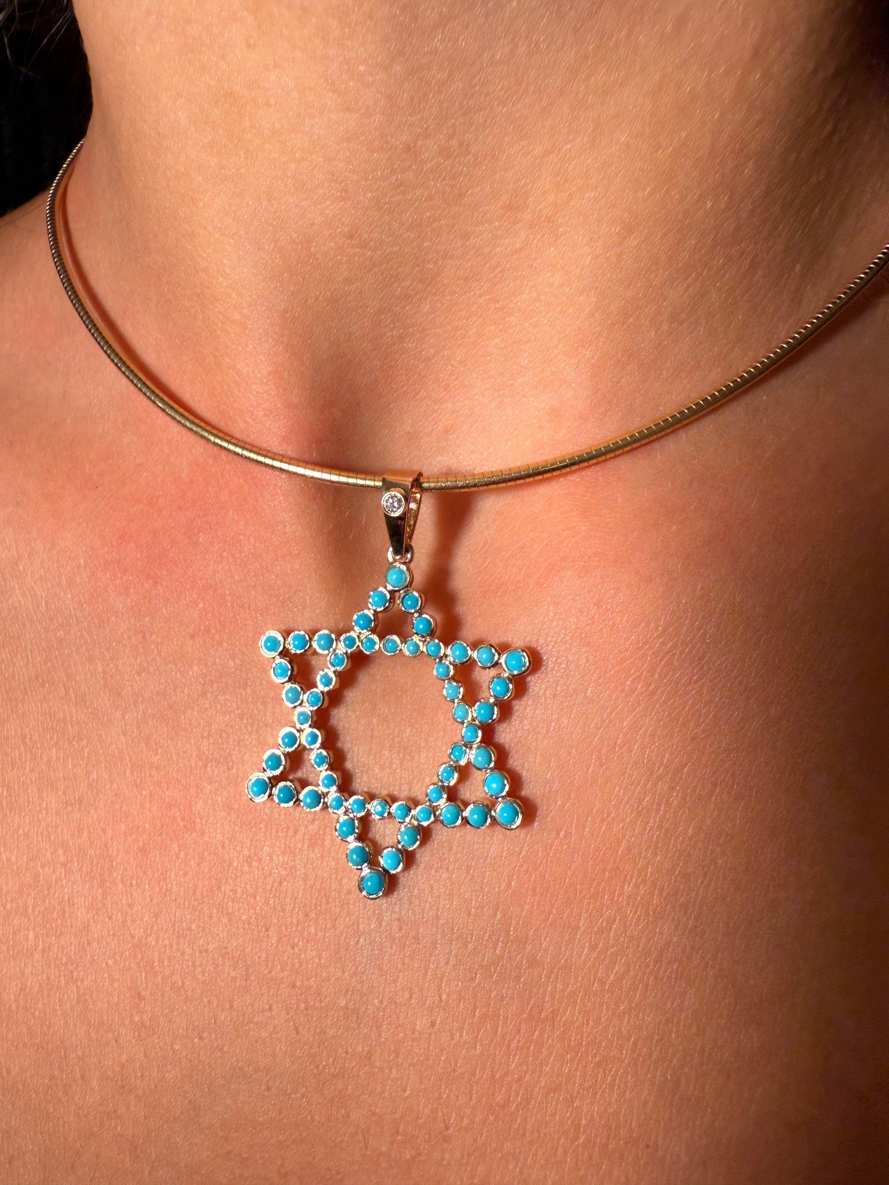 The Shoshanna Mazel Necklace on Gold Chain Options