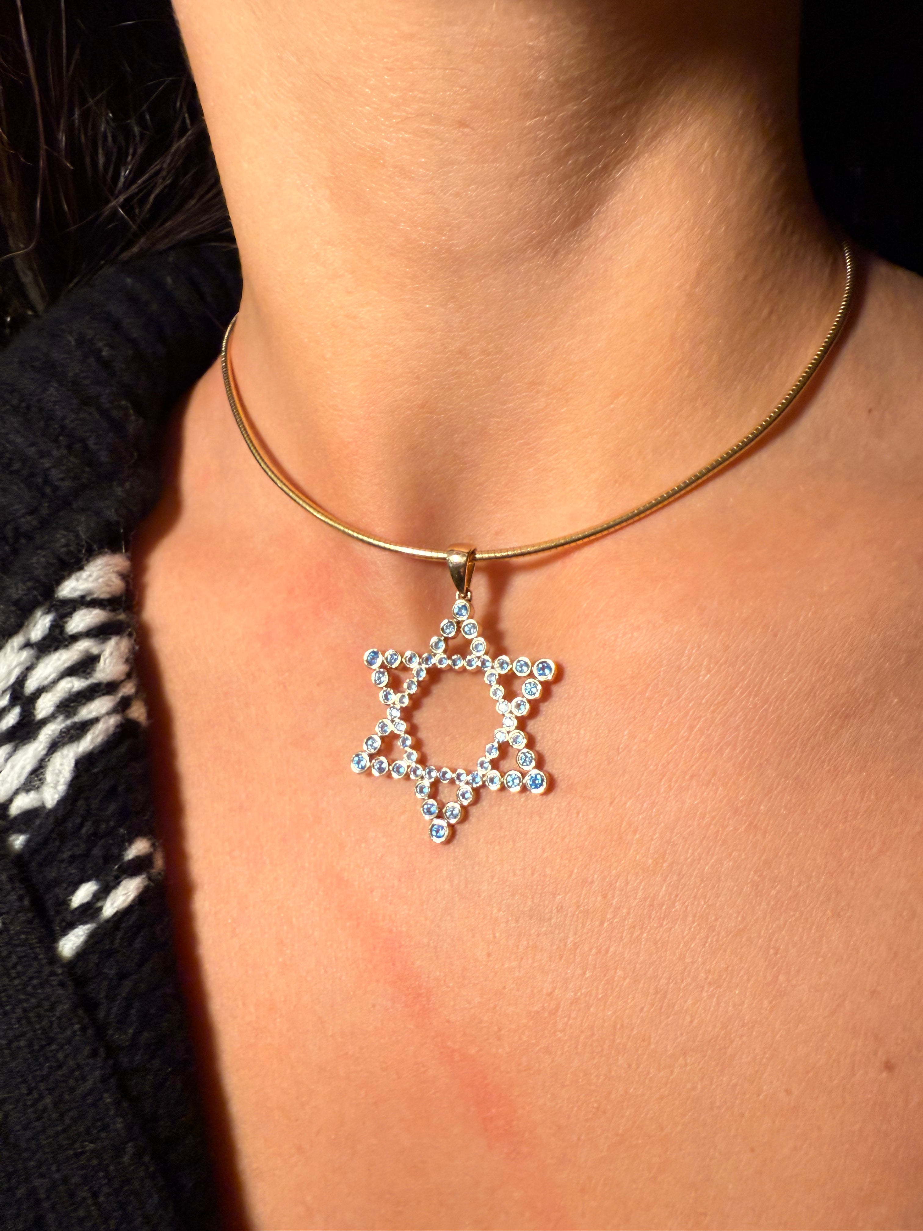 The Shoshanna Mazel Necklace on Gold Chain Options