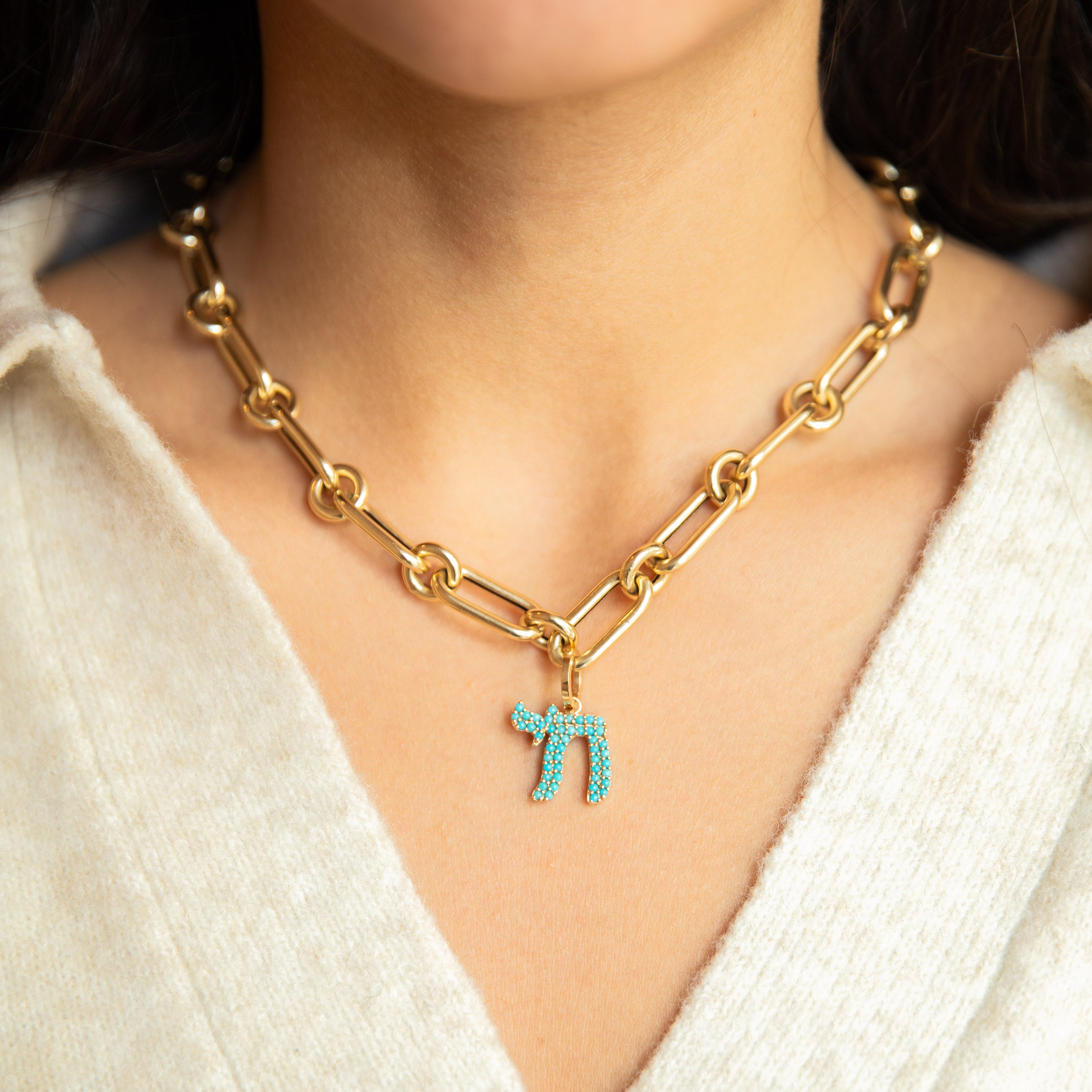 The Turquoise Charm Necklace