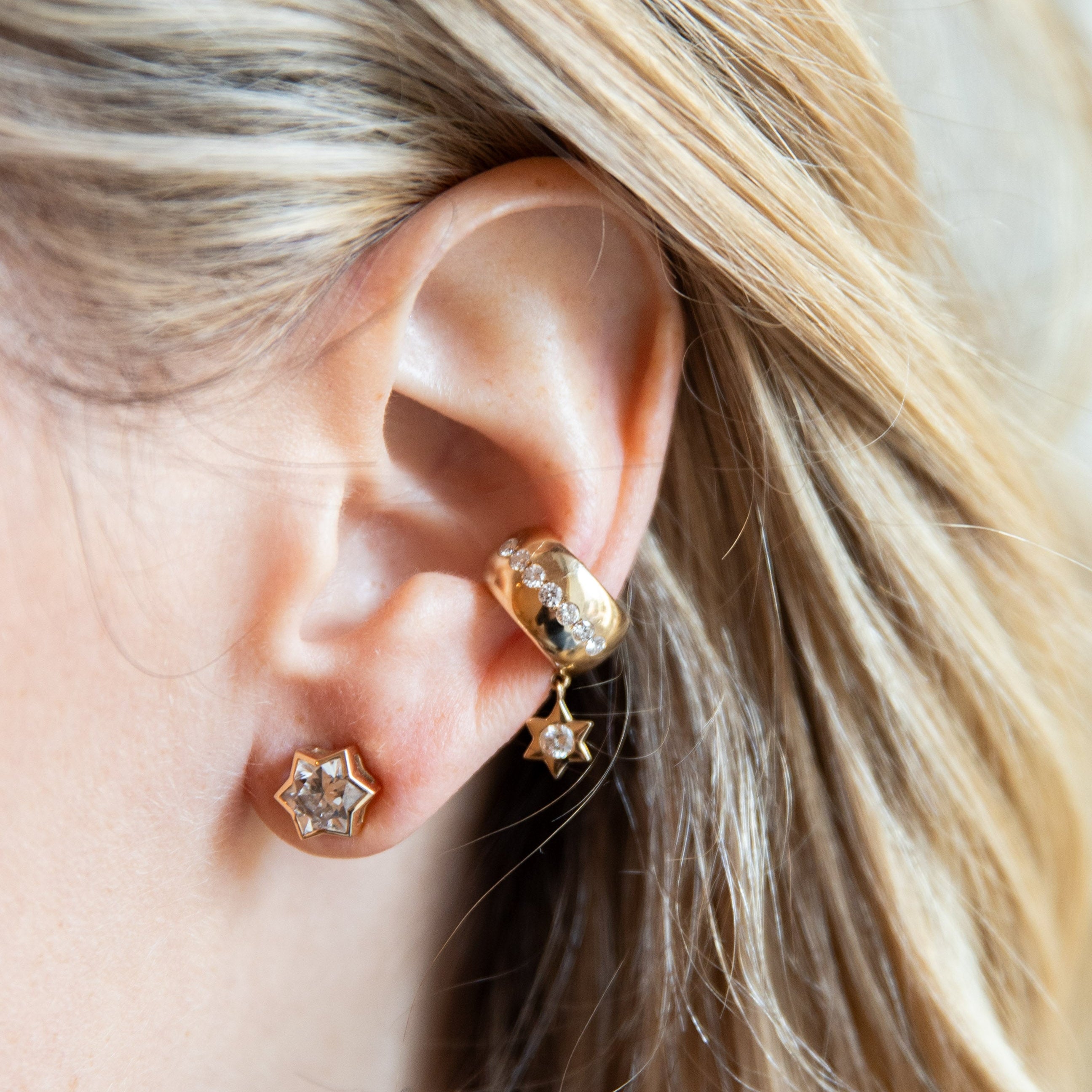 The Mazel Charm Ear Cuff