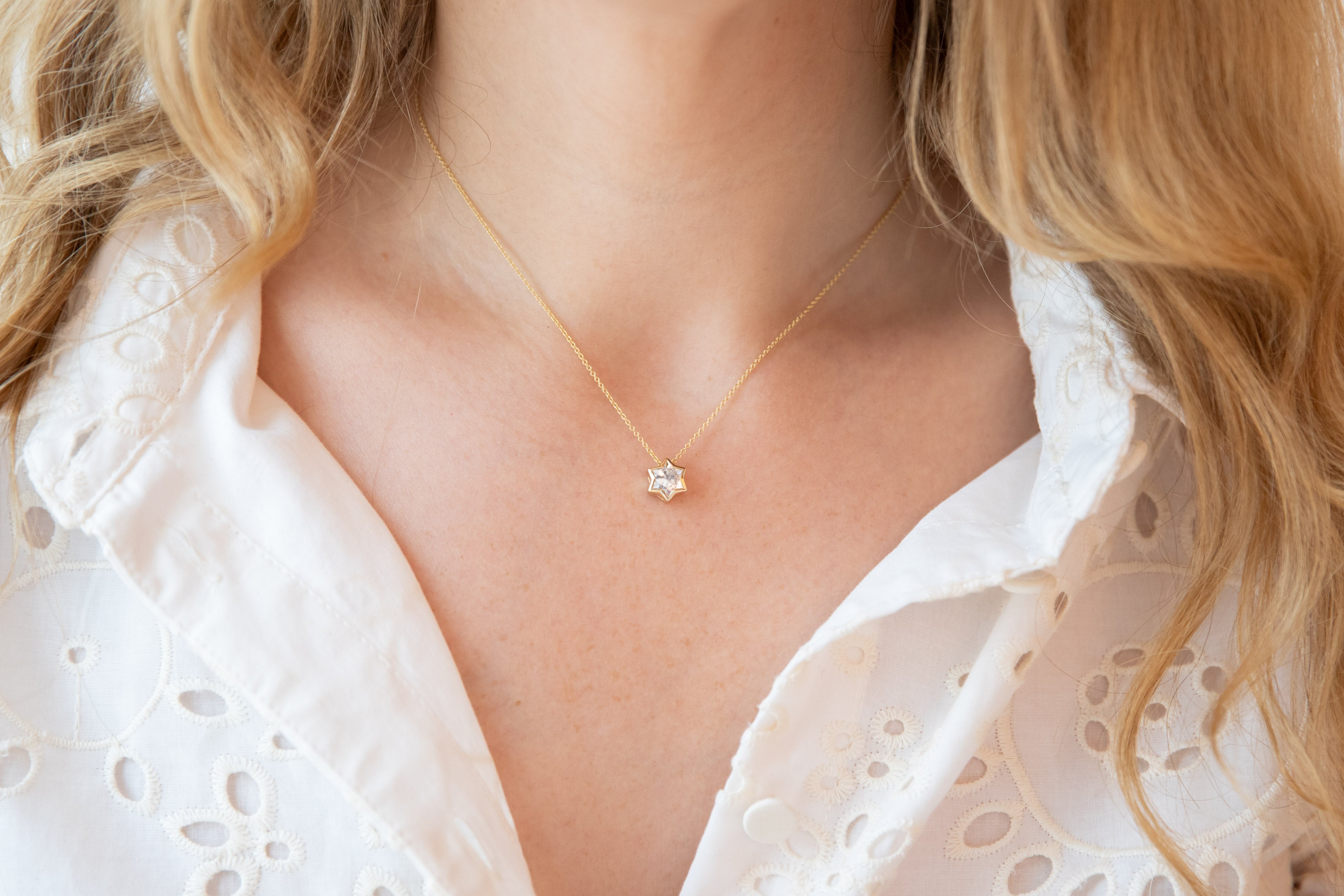 The Mini Ray of Mazel Necklace