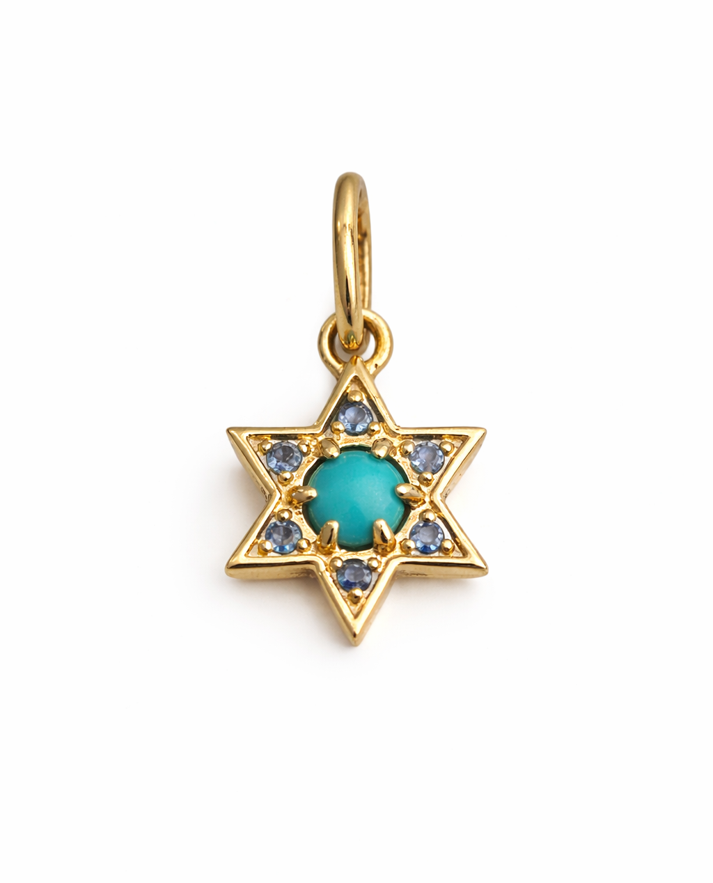 The Micro Mazel Turquoise Charm