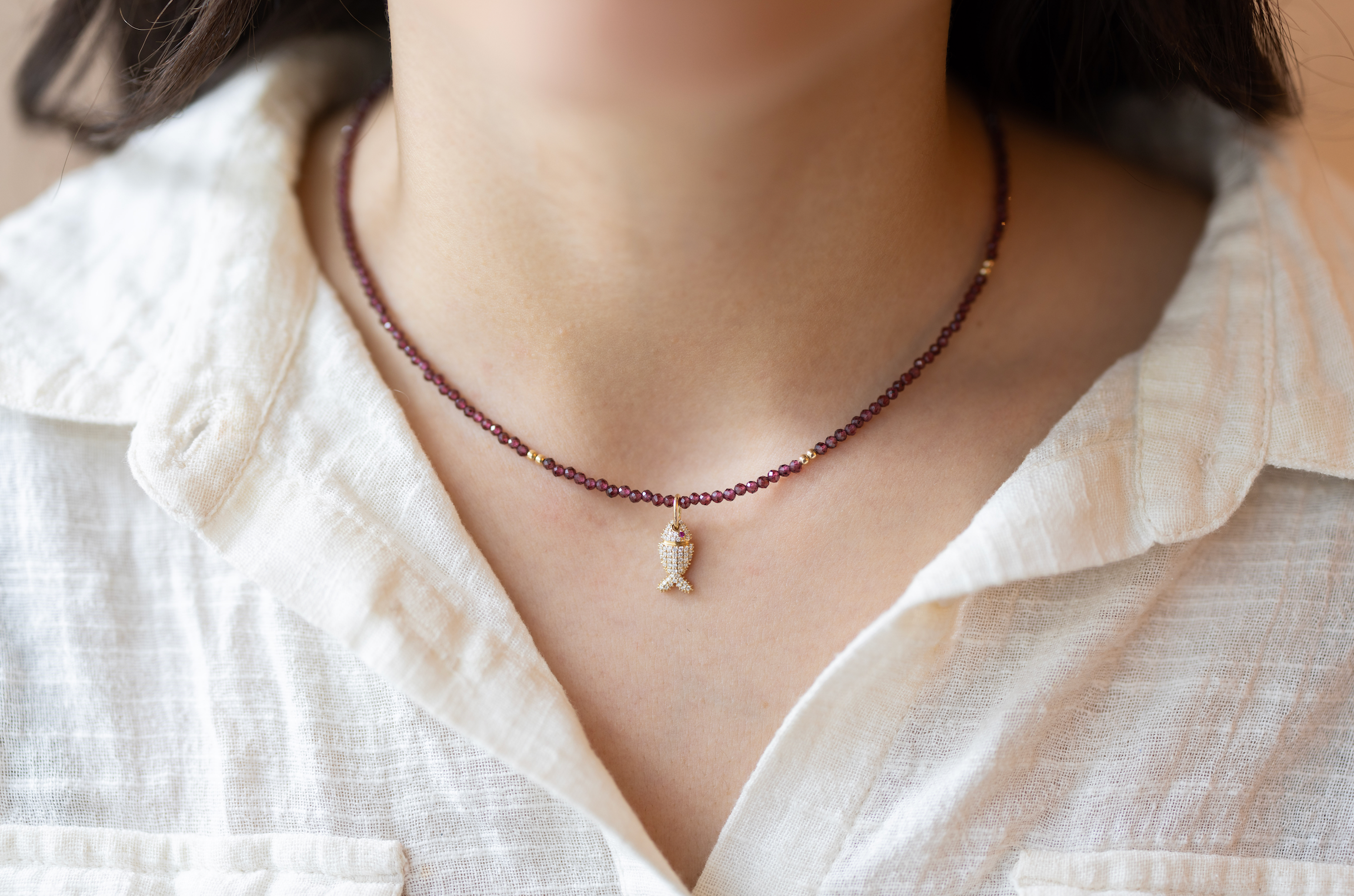 The Diamond Fish Charm