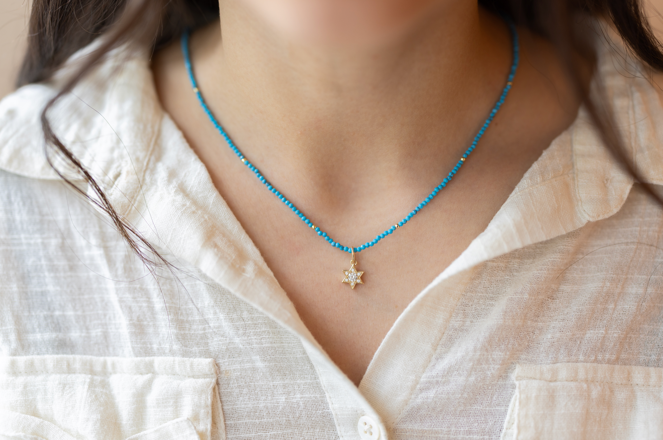 The Micro Mazel Diamond Charm