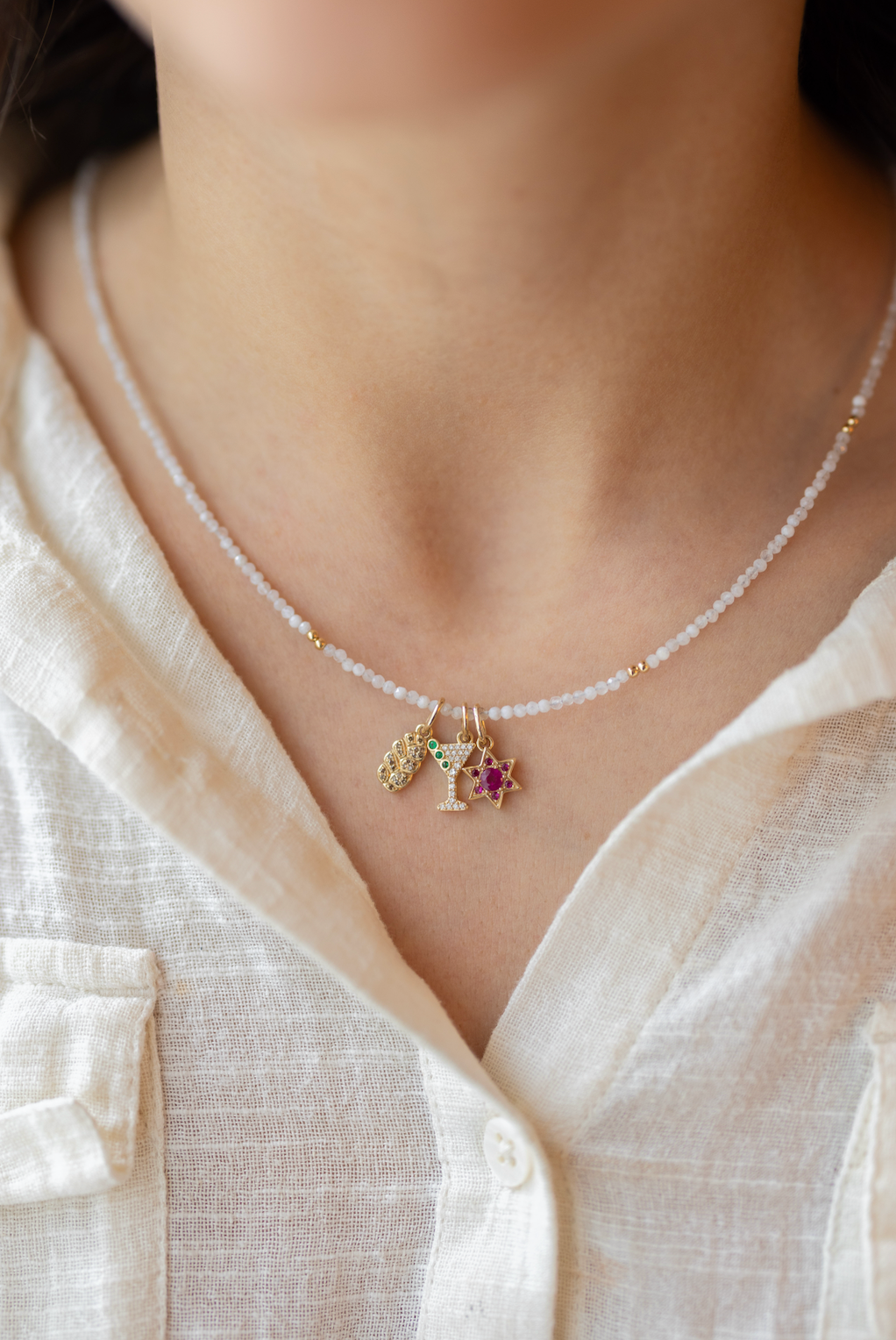 Build Your Own Mini Charm Necklace Gemstone Chain