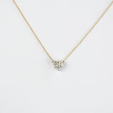 Love You Forever, Like You For Always Heart Necklace