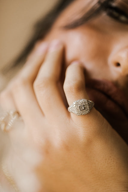 The Penelope Diamond Pinky Ring