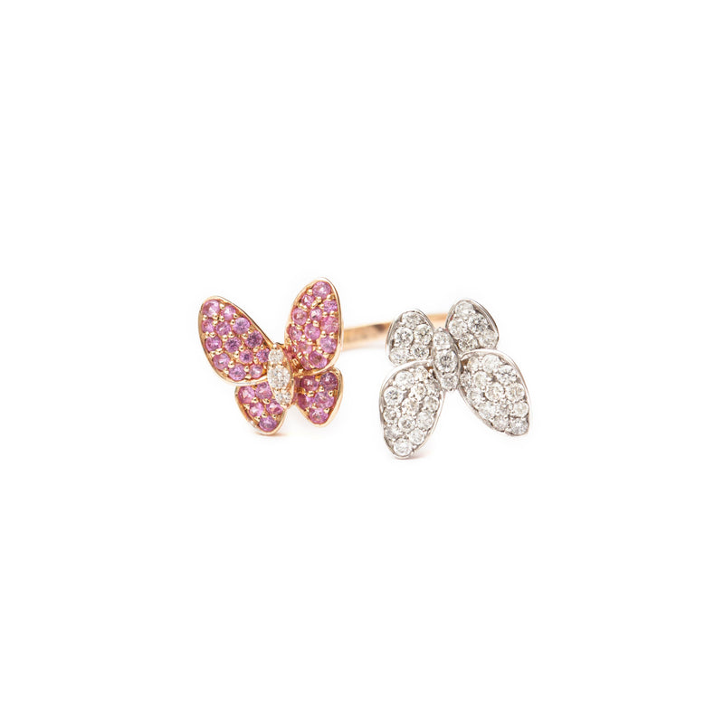 Butterfly Kisses Ring Pink