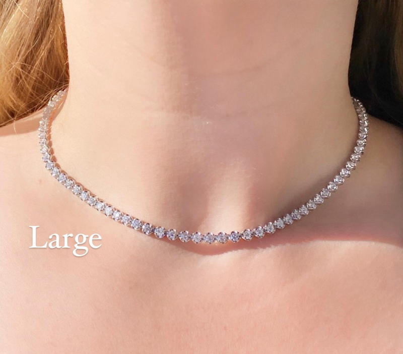Lizzy Adjustable Tennis Necklace