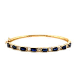 Diamond & Sapphire Bangle