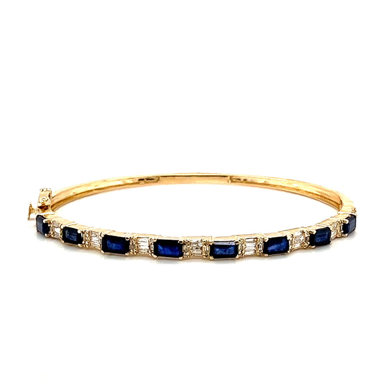 Diamond & Sapphire Bangle