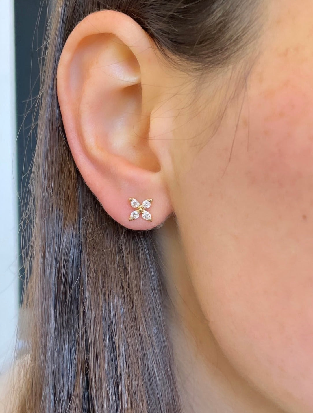Mini Magnolia Earrings