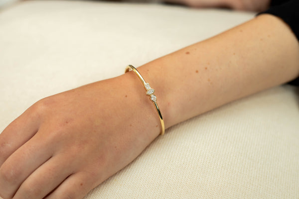 The Trio Bezeled Bangle