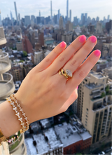 The Moon Spiral Ring