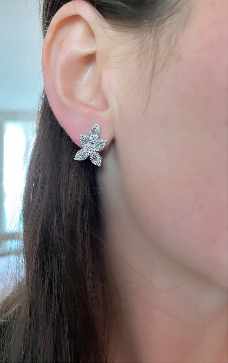 Magnolia Cluster Earring