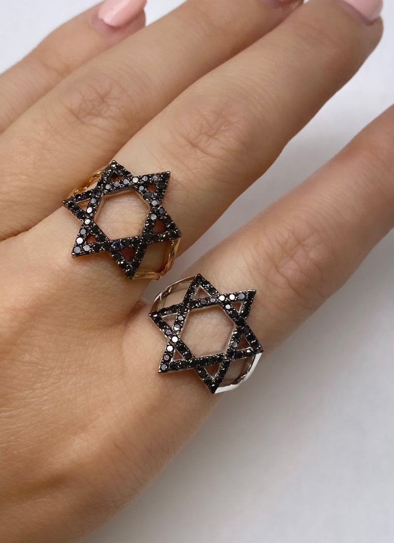The Mazel Ring Black Diamond
