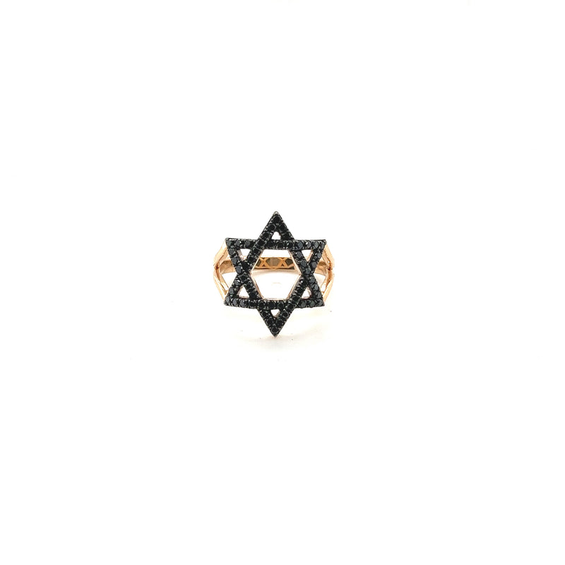 The Mazel Ring Black Diamond