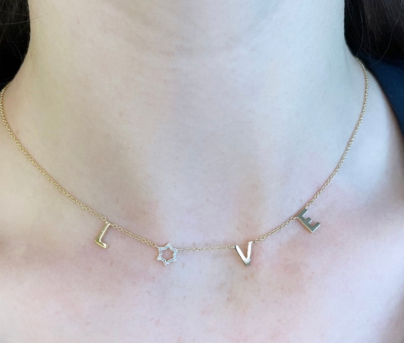 Love Necklace with Magen David