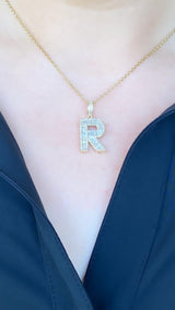 Baguette Initial Charm