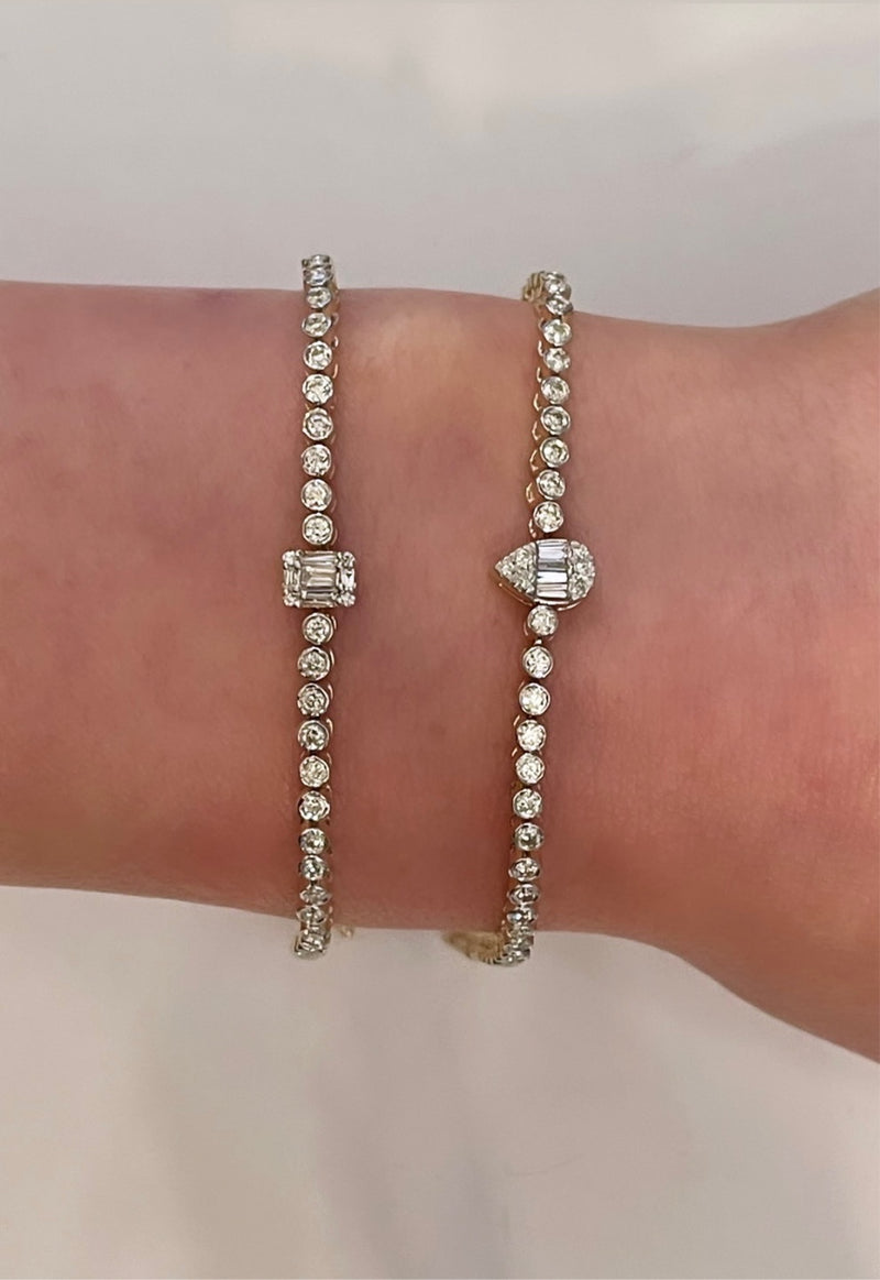 The Bezeled Fay Tennis Bracelet
