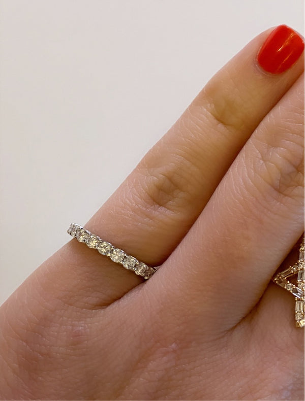 Diamond pinky eternity ring Clearance