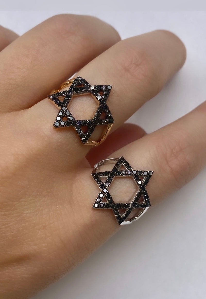 The Mazel Ring Black Diamond