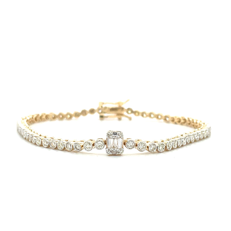 The Bezeled Fay Tennis Bracelet