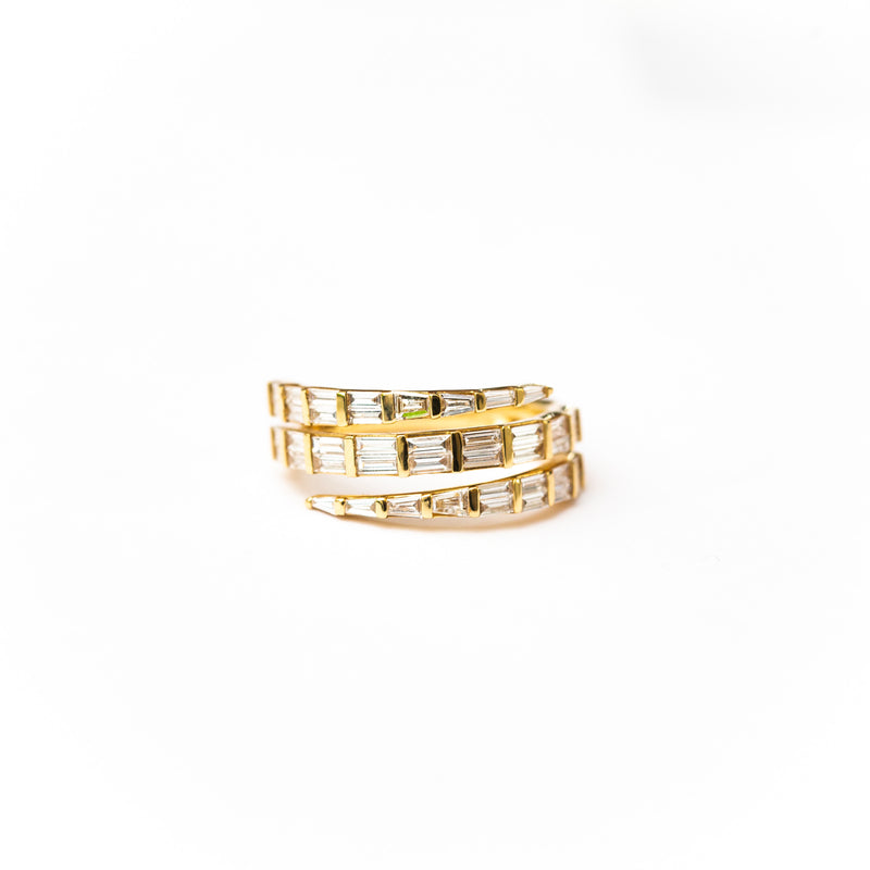 The Baguette Spiral Ring
