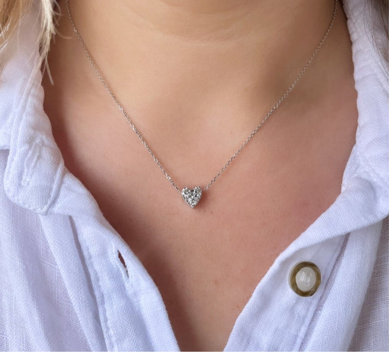 Timeless Diamond Heart Necklace