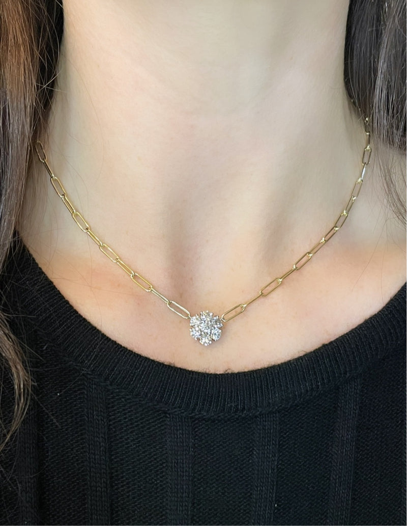 Blooms Paperclip Necklace