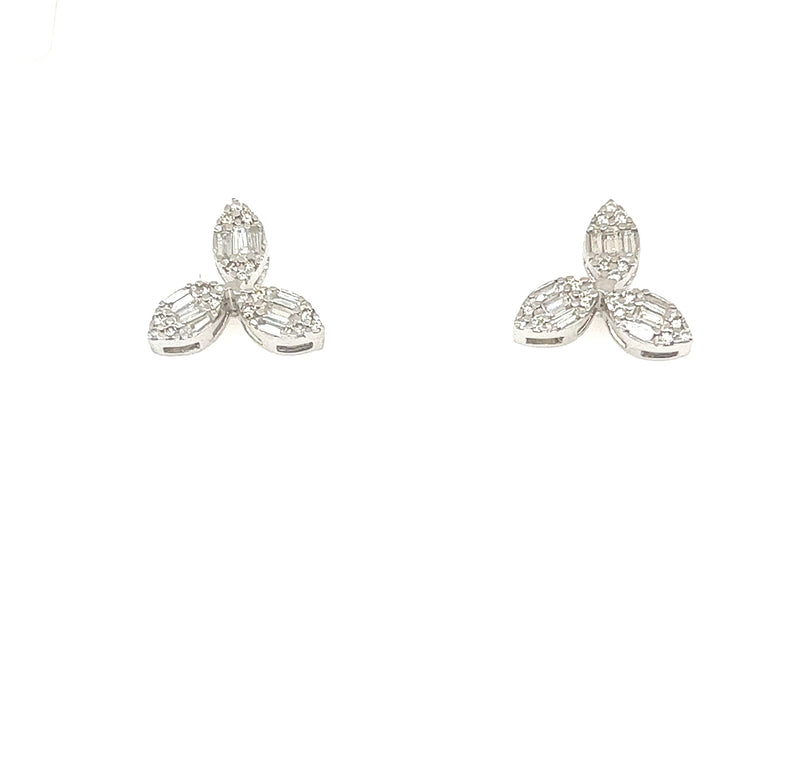 The Marquise Flower Stud