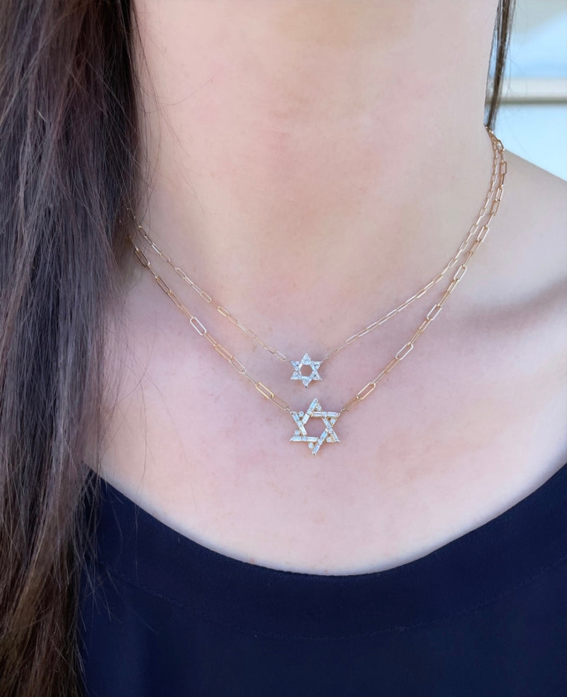 The Mini Mazel Paperclip Necklace